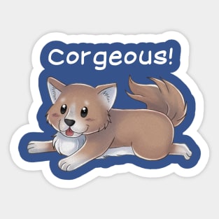 Corgeous! Sticker